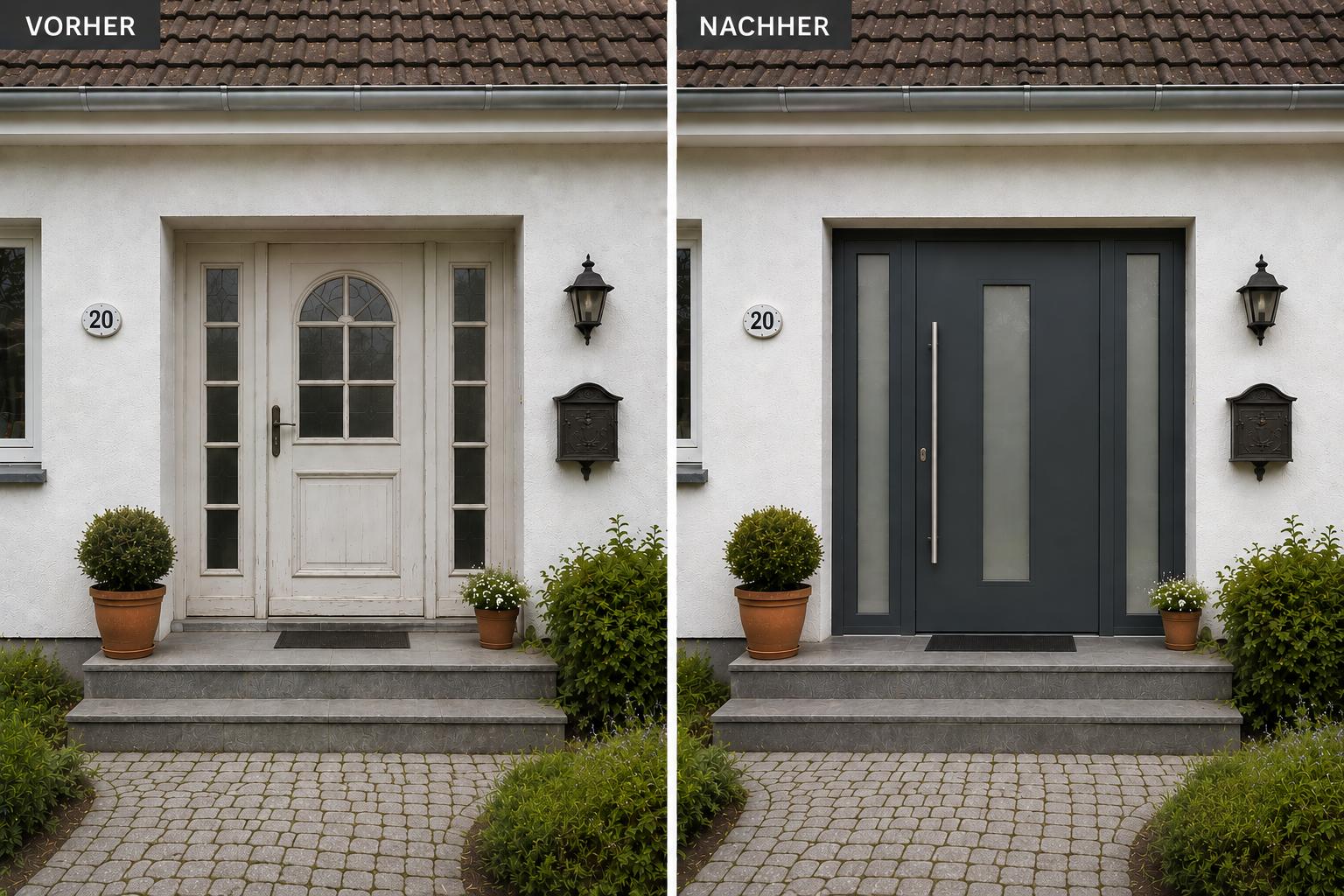 Terrasse Vorher-Nachher